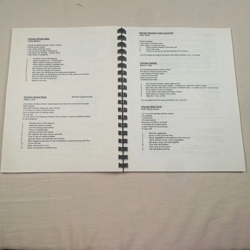 Good Friends Good Food Community Cookbook Kathy Lanz Yellow Spiral Bound Recipes